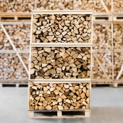 Palette kammergetrocknetes gespalten Hainbuche Brennholz 25cm